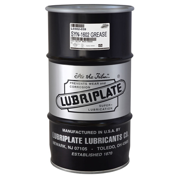 Lubriplate Syn 1602, ¼ Drum, Synthetic, Lithium Complexm Nlgi No. 2 Multi-Purpose Grease L0302-039